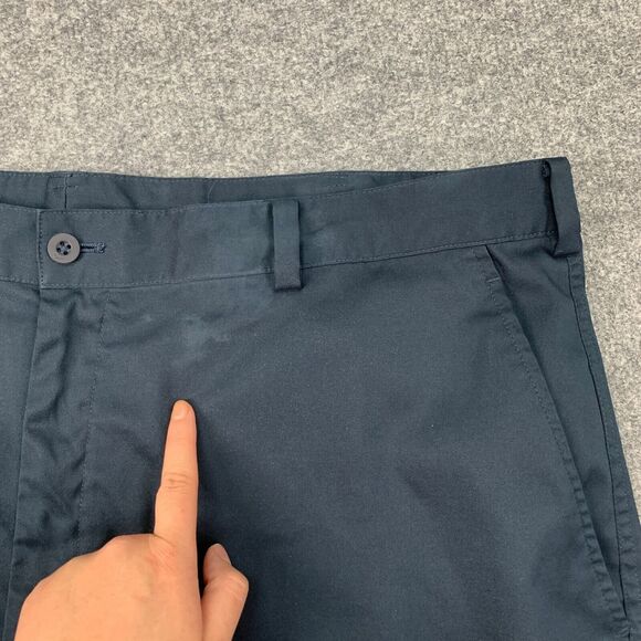 Nike Golf Short Mens 40 Navy Tech Chino Flat Front Dri Fit Stretch Moisture Wick - Picture 5 of 15